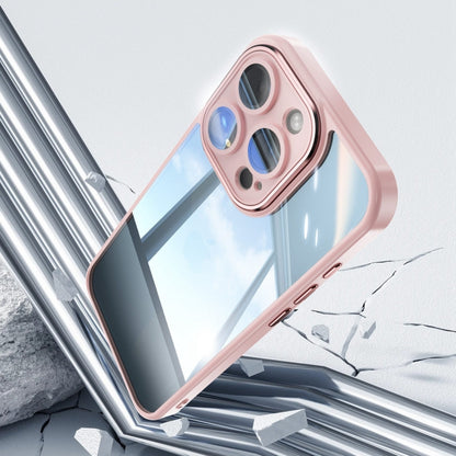 For iPhone 16 Plus Acrylic Hybrid TPU Armor Shockproof Phone Case(Pink) - iPhone 16 Plus Cases by PMC Jewellery | Online Shopping South Africa | PMC Jewellery | Buy Now Pay Later Mobicred