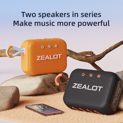 Zealot S75 Portable Outdoor IPX6 Waterproof Bluetooth Speaker(Orange) - Waterproof Speaker by ZEALOT | Online Shopping South Africa | PMC Jewellery | Buy Now Pay Later Mobicred