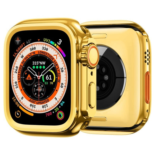 For Apple Watch Series 6 / 5 / 4 / SE 44mm Change to Ultra 49mm Alloy Watch Case(Gold) - Watch Cases by PMC Jewellery | Online Shopping South Africa | PMC Jewellery | Buy Now Pay Later Mobicred