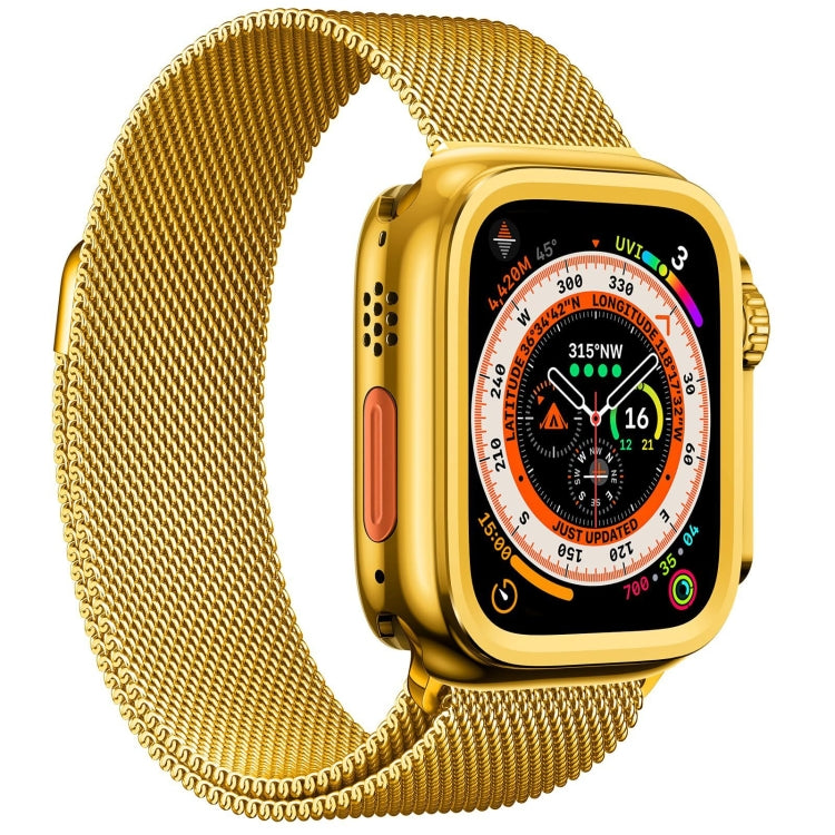 For Apple Watch Series 6 / 5 / 4 / SE 44mm Change to Ultra 49mm Alloy Watch Case(Gold) - Watch Cases by PMC Jewellery | Online Shopping South Africa | PMC Jewellery | Buy Now Pay Later Mobicred