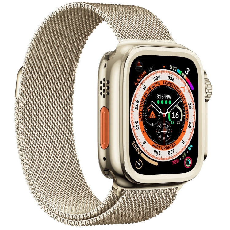 For Apple Watch Series 9 / 8 / 7 45mm Change to Ultra 49mm Alloy Watch Case(Titanium Color) - Watch Cases by PMC Jewellery | Online Shopping South Africa | PMC Jewellery | Buy Now Pay Later Mobicred