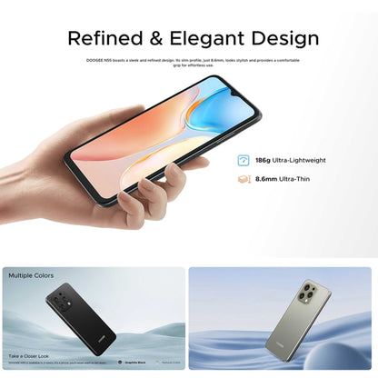 [HK Warehouse] DOOGEE N55, 4GB+128GB, 6.56 inch Android 14 Spreadtrum T606 Octa Core, Network: 4G(Natural) - DOOGEE by DOOGEE | Online Shopping South Africa | PMC Jewellery | Buy Now Pay Later Mobicred