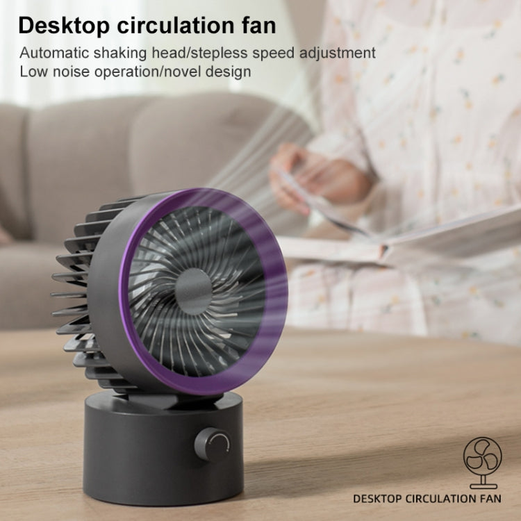 TGVIS LLD-F87 Desktop Circulating Fan Plug-in Version(White) - Electric Fans by TGVIS | Online Shopping South Africa | PMC Jewellery | Buy Now Pay Later Mobicred