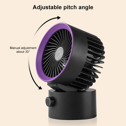 TGVIS LLD-F87 Desktop Circulating Fan Oscillating Version(Grey Purple) - Electric Fans by TGVIS | Online Shopping South Africa | PMC Jewellery | Buy Now Pay Later Mobicred