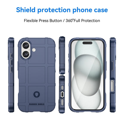 For iPhone 16 Plus Full Coverage Shockproof TPU Phone Case(Blue) - iPhone 16 Plus Cases by PMC Jewellery | Online Shopping South Africa | PMC Jewellery | Buy Now Pay Later Mobicred