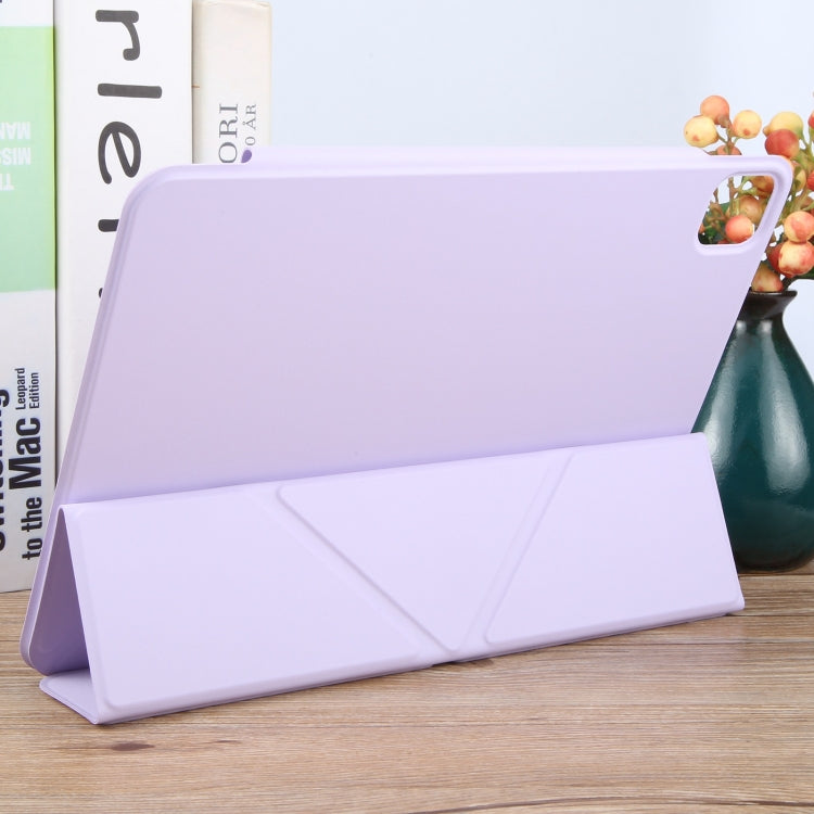 For iPad Air 11 2024 Y-Shape Double-sided Clip Magnetic Smart Tablet Case(Purple) - iPad Air 11 2024 Cases by PMC Jewellery | Online Shopping South Africa | PMC Jewellery | Buy Now Pay Later Mobicred