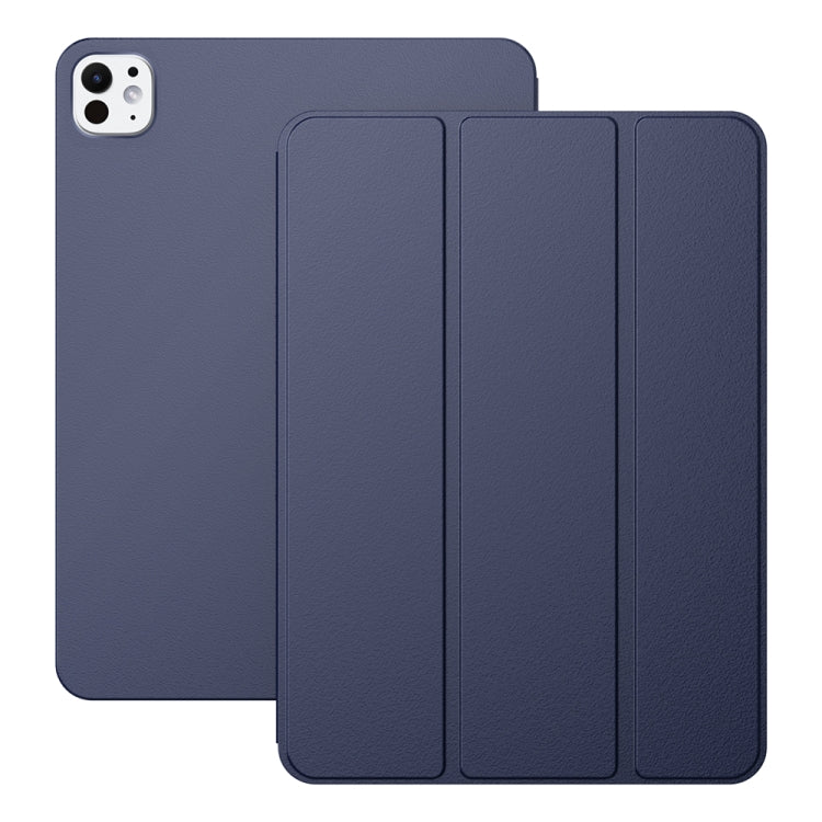 For iPad Pro 11 2024 Ultra-thin Double-sided Clip Magnetic Smart Tablet Case(Dark Blue) - iPad Pro 11 2024 Cases by PMC Jewellery | Online Shopping South Africa | PMC Jewellery | Buy Now Pay Later Mobicred