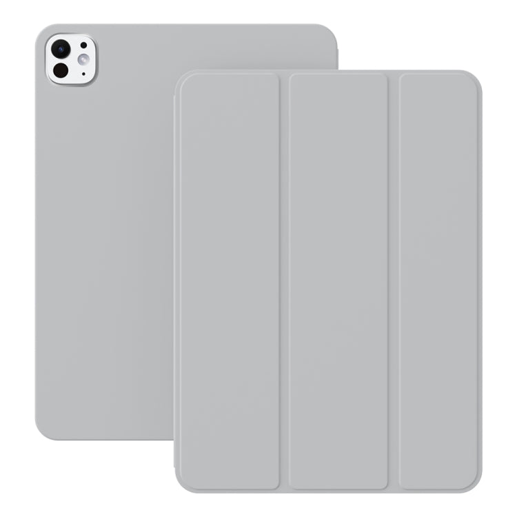 For iPad Pro 11 2024 Ultra-thin Double-sided Clip Magnetic Smart Tablet Case(Grey) - iPad Pro 11 2024 Cases by PMC Jewellery | Online Shopping South Africa | PMC Jewellery | Buy Now Pay Later Mobicred