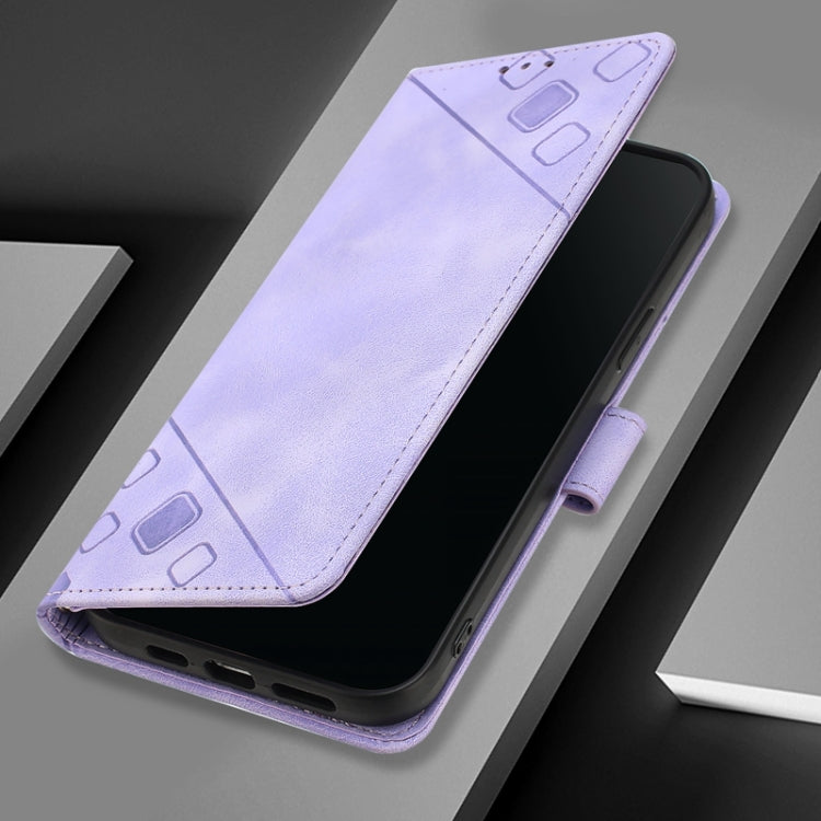 For Tecno Spark Go 2024 / Spark 20C Skin Feel Embossed Leather Phone Case(Light Purple) - Tecno Cases by PMC Jewellery | Online Shopping South Africa | PMC Jewellery | Buy Now Pay Later Mobicred