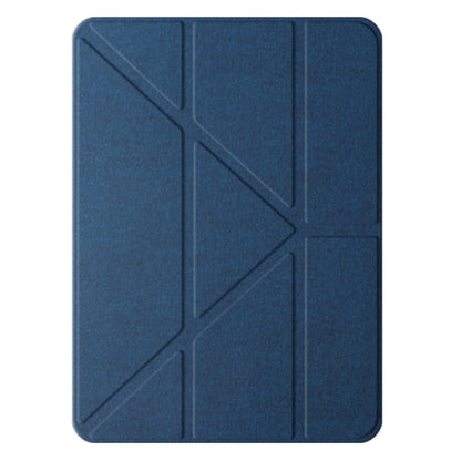 For iPad Air 13 2024 Mutural Multi-fold Smart Leather Tablet Case(Blue) - iPad Air 13 2024 Cases by Mutural | Online Shopping South Africa | PMC Jewellery | Buy Now Pay Later Mobicred