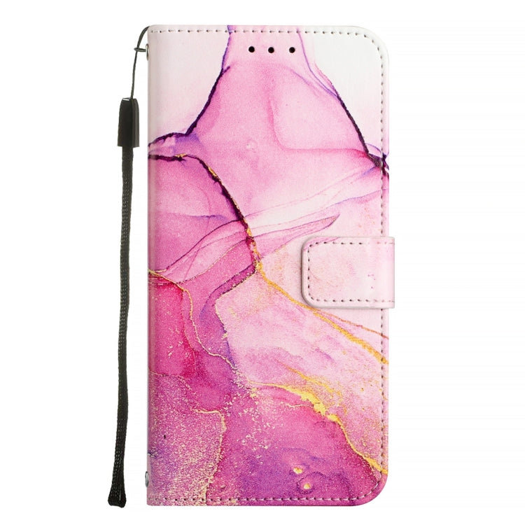 For Google Pixel 9 PT003 Marble Pattern Flip Leather Phone Case(Pink Purple Gold) - Google Cases by PMC Jewellery | Online Shopping South Africa | PMC Jewellery | Buy Now Pay Later Mobicred