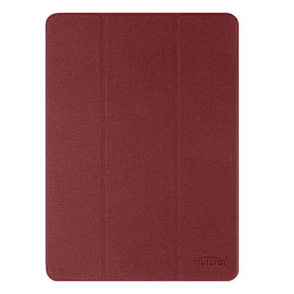 For iPad Air 11 2024 / Air 2022 10.9 Mutural YASHI Series Tablet Leather Smart Case(Red) - iPad Air 11 2024 Cases by Mutural | Online Shopping South Africa | PMC Jewellery | Buy Now Pay Later Mobicred