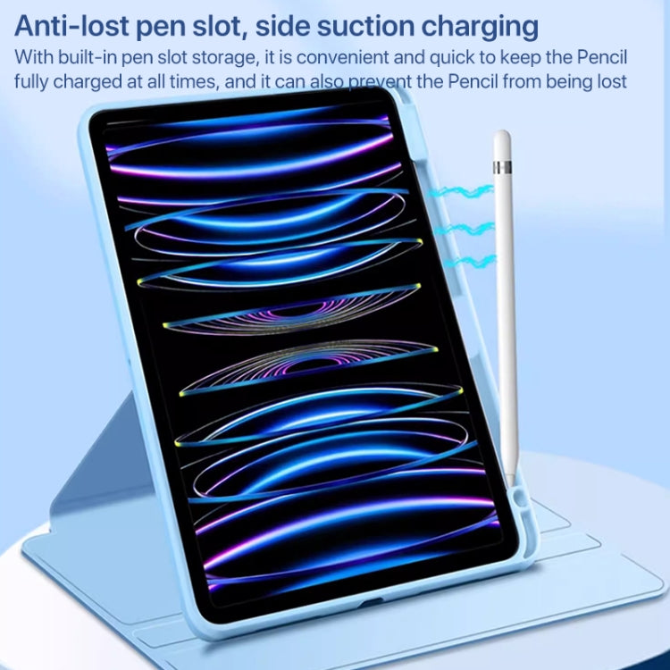 For iPad Air 11 2024 Magnetic Split Leather Smart Tablet Case with Pen Slot(Sky Blue) - iPad Air 11 2024 Cases by PMC Jewellery | Online Shopping South Africa | PMC Jewellery | Buy Now Pay Later Mobicred