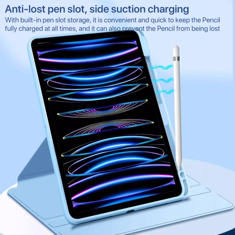 For iPad Pro 11 2024 Magnetic Split Leather Smart Tablet Case with Pen Slot(Sky Blue) - iPad Pro 11 2024 Cases by PMC Jewellery | Online Shopping South Africa | PMC Jewellery | Buy Now Pay Later Mobicred