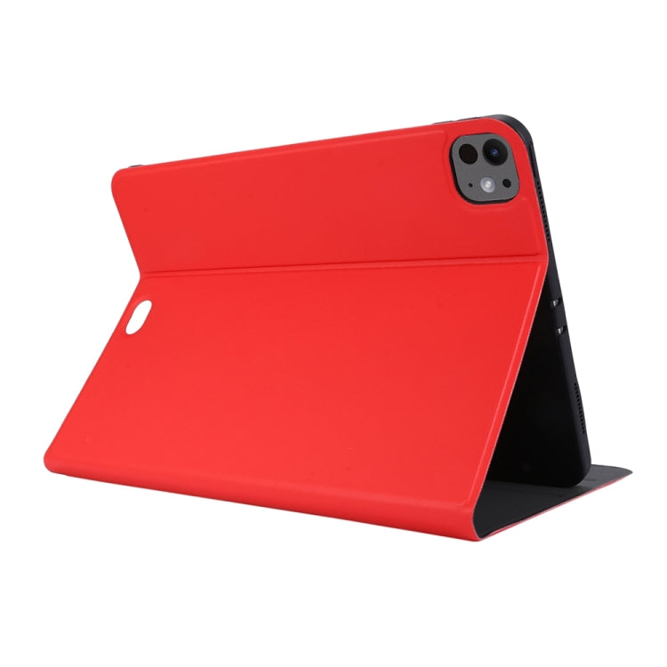 For iPad Pro 13 2024 Stretch Voltage Plain Leather Smart Tablet Case(Red) - iPad Pro 13 2024 Cases by PMC Jewellery | Online Shopping South Africa | PMC Jewellery | Buy Now Pay Later Mobicred