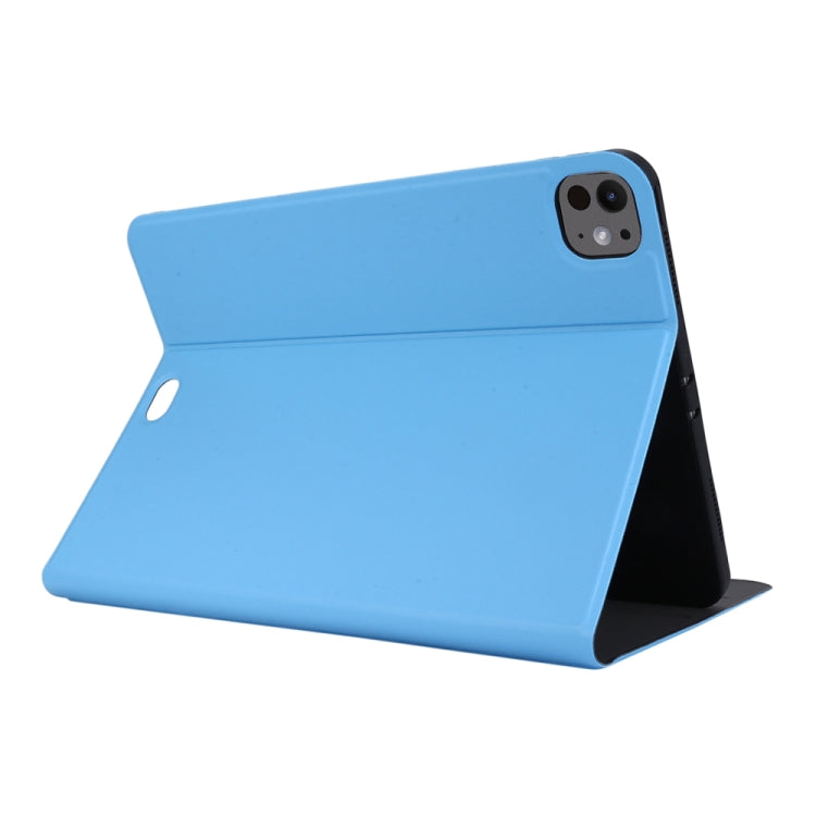 For iPad Pro 13 2024 Stretch Voltage Plain Leather Smart Tablet Case(Light Blue) - iPad Pro 13 2024 Cases by PMC Jewellery | Online Shopping South Africa | PMC Jewellery | Buy Now Pay Later Mobicred