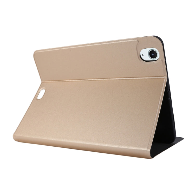 For iPad Air 13 2024 Stretch Voltage Plain Leather Smart Tablet Case(Gold) - iPad Air 13 2024 Cases by PMC Jewellery | Online Shopping South Africa | PMC Jewellery | Buy Now Pay Later Mobicred