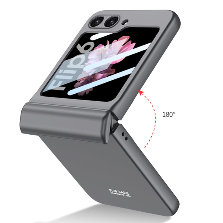 For Samsung Galaxy Z Flip6 GKK Integrated Magnetic Full Coverage Folding Phone Case(Silver) - Galaxy Z Flip6 5G Cases by GKK | Online Shopping South Africa | PMC Jewellery | Buy Now Pay Later Mobicred