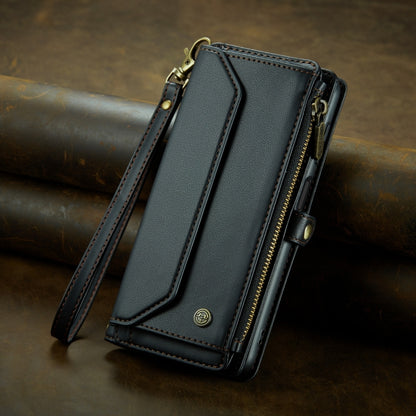 For Samsung Galaxy A53 5G CaseMe C36 Card Slots Zipper Wallet RFID Anti-theft Leather Phone Case(Black) - Galaxy Phone Cases by CaseMe | Online Shopping South Africa | PMC Jewellery | Buy Now Pay Later Mobicred