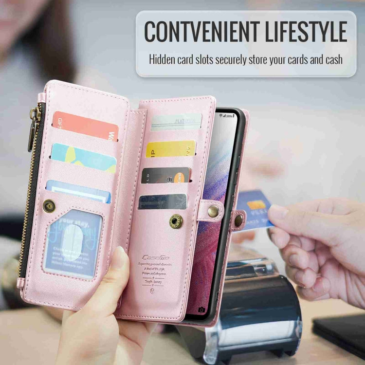 For Samsung Galaxy A53 5G CaseMe C36 Card Slots Zipper Wallet RFID Anti-theft Leather Phone Case(Pink) - Galaxy Phone Cases by CaseMe | Online Shopping South Africa | PMC Jewellery | Buy Now Pay Later Mobicred