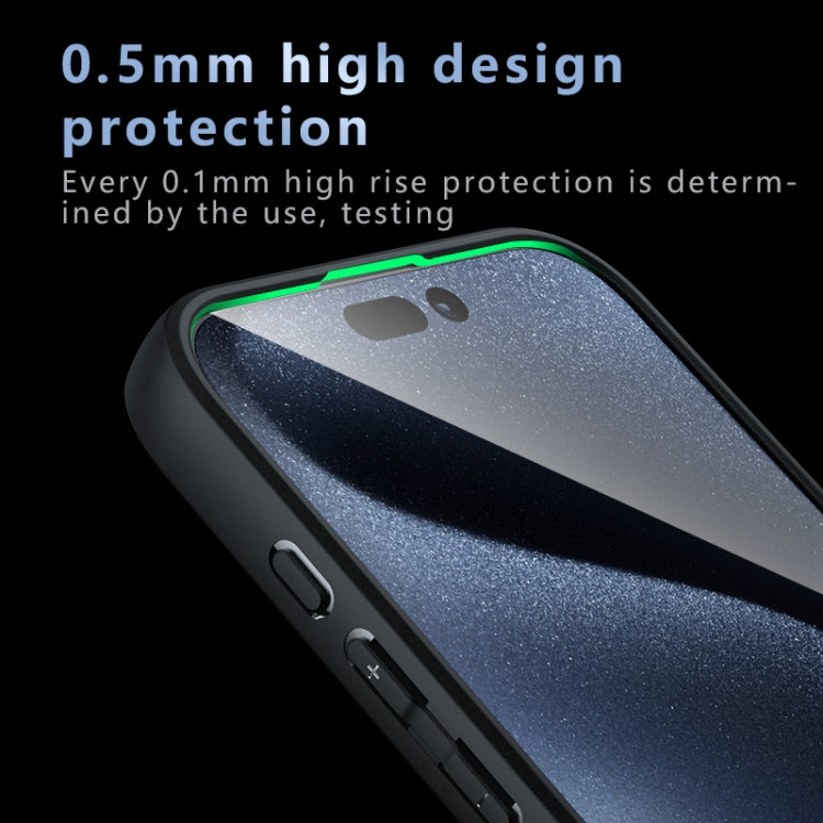 For iPhone 16 Pro Armor Precise Hole PC Hybrid TPU Phone Case(Frosted Black) - iPhone 16 Pro Cases by PMC Jewellery | Online Shopping South Africa | PMC Jewellery | Buy Now Pay Later Mobicred