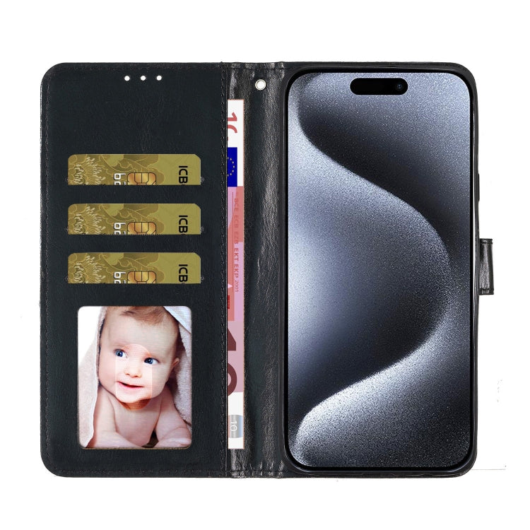 For iPhone 16 Pro Max Glitter Powder Flip Leather Phone Case(Black) - iPhone 16 Pro Max Cases by PMC Jewellery | Online Shopping South Africa | PMC Jewellery | Buy Now Pay Later Mobicred