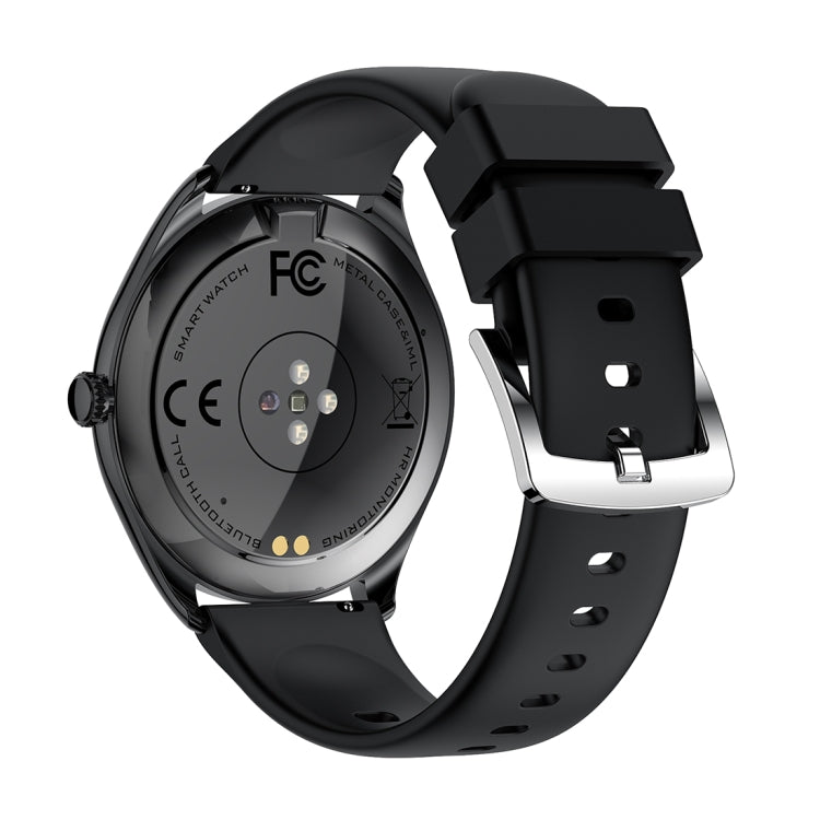 MT55 1.43 inch AMOLED HD Screen Ultra-thin Smart Call Health Watch, Silicone Strap(Black) - Smart Watches by PMC Jewellery | Online Shopping South Africa | PMC Jewellery | Buy Now Pay Later Mobicred