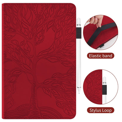 For iPad Pro 13 2024 Tree Life Series Embossed Smart Leather Tablet Case(Red) - iPad Pro 13 2024 Cases by PMC Jewellery | Online Shopping South Africa | PMC Jewellery | Buy Now Pay Later Mobicred