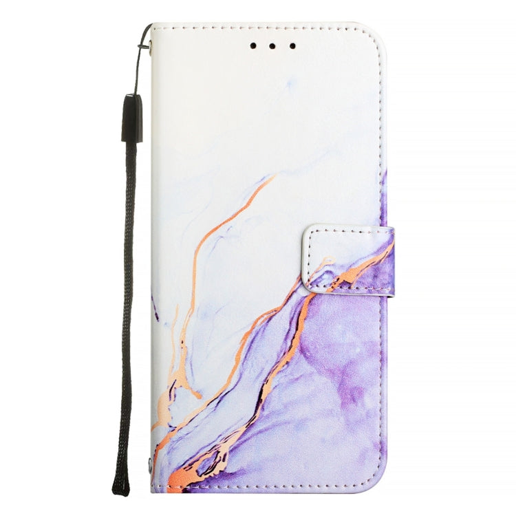 For Xiaomi Redmi K70 / K70 Pro PT003 Marble Pattern Flip Leather Phone Case(White Purple) - K70 Cases by PMC Jewellery | Online Shopping South Africa | PMC Jewellery | Buy Now Pay Later Mobicred