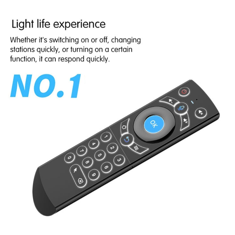 G21 2.4GHz Fly Air Mouse LED Backlight Wireless Keyboard Remote Control with Gyroscope for Android TV Box / PC, Support Intelligent Voice (Orange) - MINI PC Accessories & Gadgets by PMC Jewellery | Online Shopping South Africa | PMC Jewellery | Buy Now Pay Later Mobicred