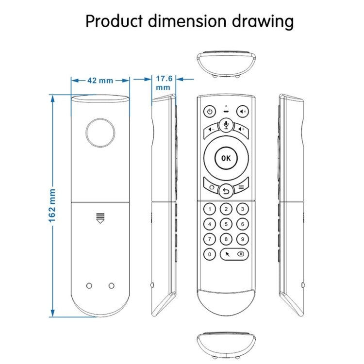 G21 2.4GHz Fly Air Mouse LED Backlight Wireless Keyboard Remote Control with Gyroscope for Android TV Box / PC, Support Intelligent Voice (Orange) - MINI PC Accessories & Gadgets by PMC Jewellery | Online Shopping South Africa | PMC Jewellery | Buy Now Pay Later Mobicred