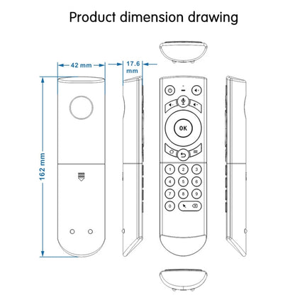 G21 2.4GHz Fly Air Mouse LED Backlight Wireless Keyboard Remote Control with Gyroscope for Android TV Box / PC, Support Intelligent Voice (Orange) - MINI PC Accessories & Gadgets by PMC Jewellery | Online Shopping South Africa | PMC Jewellery | Buy Now Pay Later Mobicred