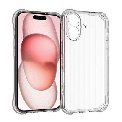 For iPhone 16 Plus Water Ripple Fine Hole TPU Phone Case(Transparent) - iPhone 16 Plus Cases by PMC Jewellery | Online Shopping South Africa | PMC Jewellery | Buy Now Pay Later Mobicred