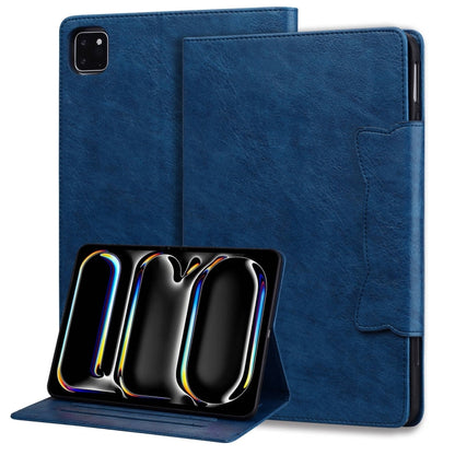 For iPad Pro 11 2024 Cat Buckle Leather Smart Tablet Case(Royal Blue) - iPad Pro 11 2024 Cases by PMC Jewellery | Online Shopping South Africa | PMC Jewellery | Buy Now Pay Later Mobicred