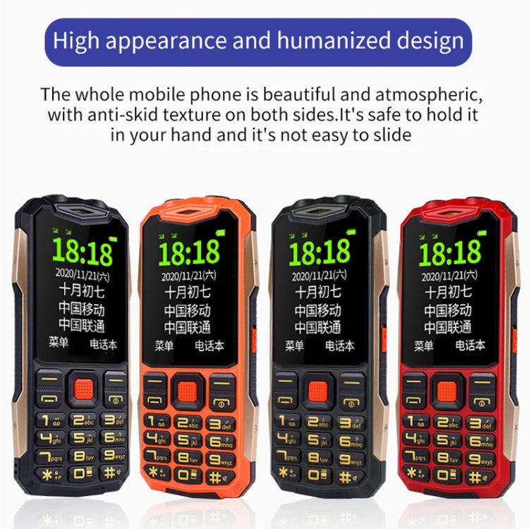 K1+ 4G Elder Rugged Phone, 2.6 inch, 1500mAh Battery, LED Flashlight, Network: 4G, Dual SIM, SOS, Plug:US Plug(Orange) - Others by PMC Jewellery | Online Shopping South Africa | PMC Jewellery | Buy Now Pay Later Mobicred