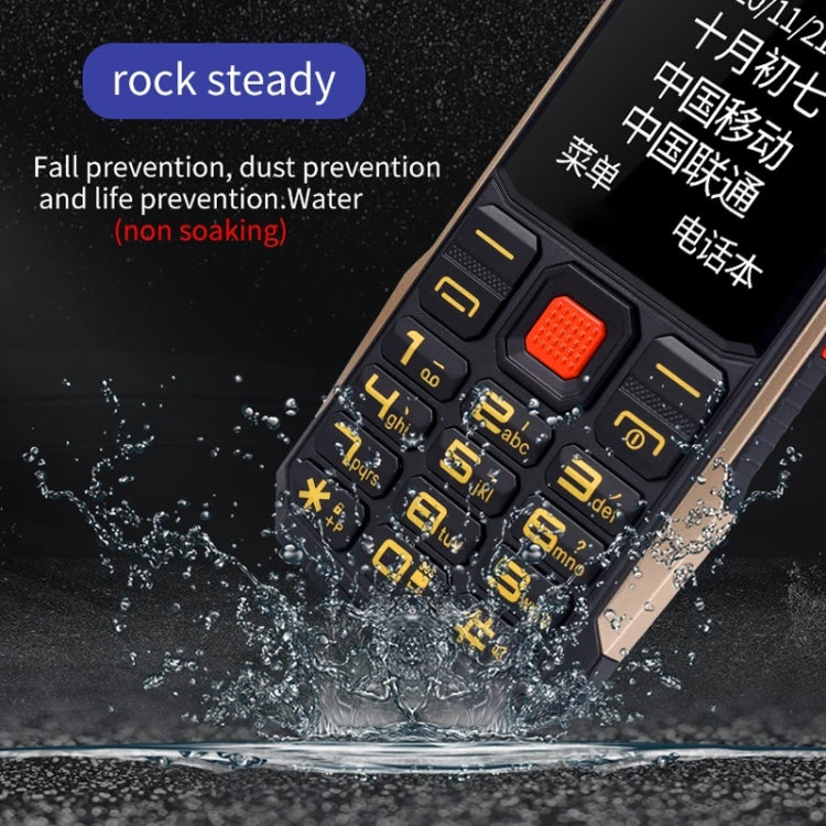 K1+ 4G Elder Rugged Phone, 2.6 inch, 1500mAh Battery, LED Flashlight, Network: 4G, Dual SIM, SOS, Plug:EU Plug(Black) - Others by PMC Jewellery | Online Shopping South Africa | PMC Jewellery | Buy Now Pay Later Mobicred