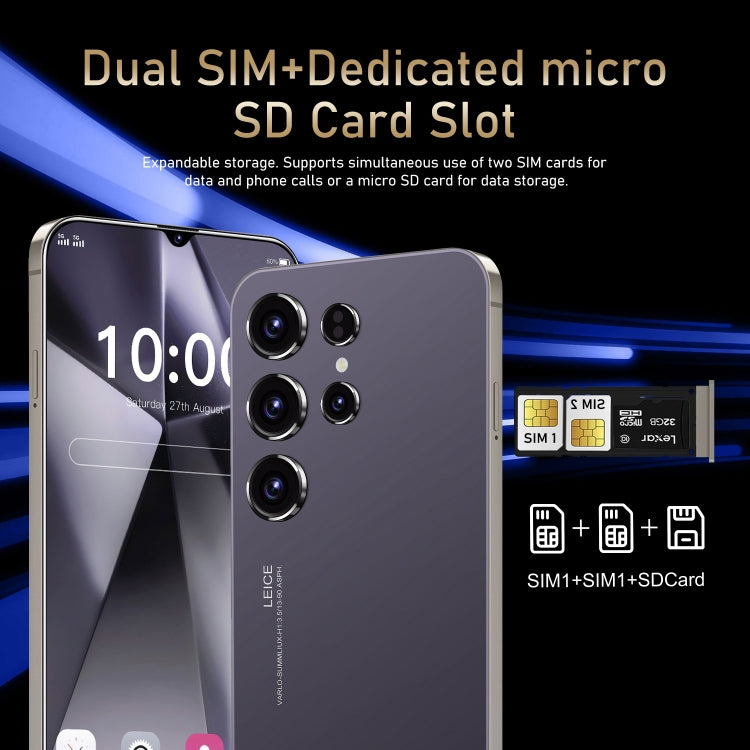 SDT89 / S24 Ultra, 2GB+16GB, 6.3 inch Screen, Face Identification, Android 10.0 MTK6737 Quad Core, Network: 4G, Dual SIM(Grey) -  by PMC Jewellery | Online Shopping South Africa | PMC Jewellery | Buy Now Pay Later Mobicred