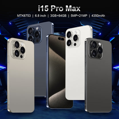 VD1 / i15 Pro Max, 3GB+64GB, 6.8 inch Screen, Face Identification, Android 10.0 MTK6753 Octa Core, Network: 4G, Dual SIM(Black) -  by PMC Jewellery | Online Shopping South Africa | PMC Jewellery | Buy Now Pay Later Mobicred