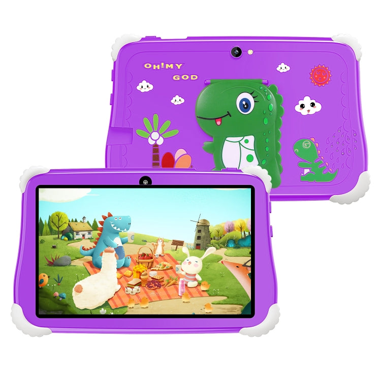 C75 Dinosaur 7 inch WiFi Kids Tablet PC, 2GB+16GB, Android 7.1 MT6735 Octa Core CPU(Purple) -  by PMC Jewellery | Online Shopping South Africa | PMC Jewellery | Buy Now Pay Later Mobicred