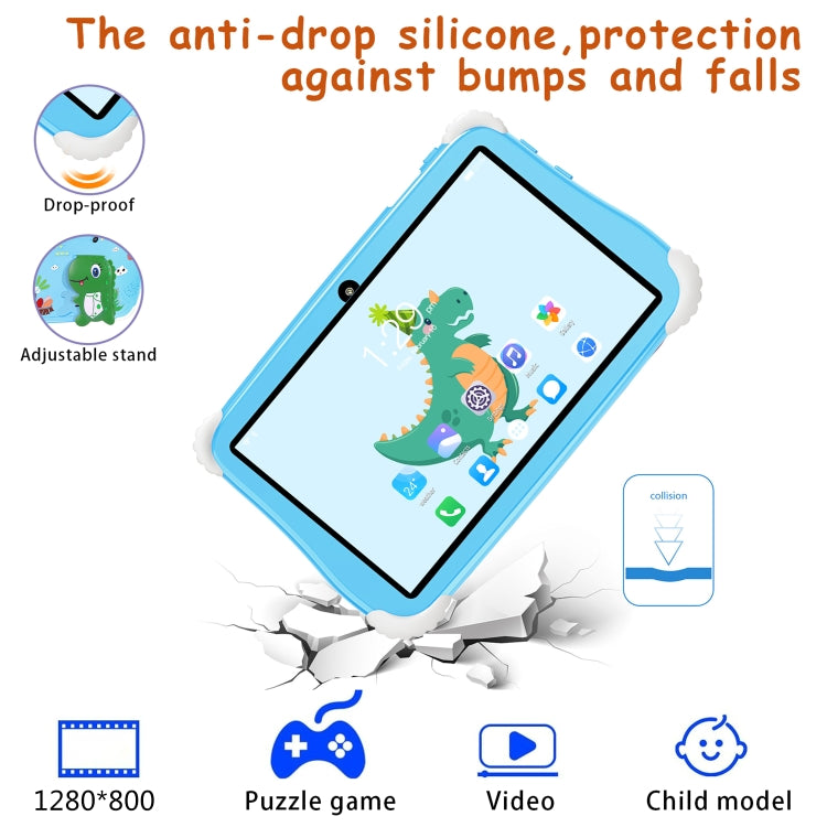 C75 Dinosaur 7 inch WiFi Kids Tablet PC, 2GB+16GB, Android 7.1 MT6735 Octa Core CPU(Blue) -  by PMC Jewellery | Online Shopping South Africa | PMC Jewellery | Buy Now Pay Later Mobicred