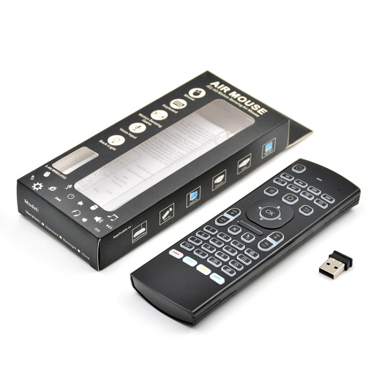 MX3 2.4GHz Fly Air Mouse LED Backlight Wireless Keyboard Remote Control with Gyroscope for Android TV Box / PC - MINI PC Accessories & Gadgets by PMC Jewellery | Online Shopping South Africa | PMC Jewellery | Buy Now Pay Later Mobicred