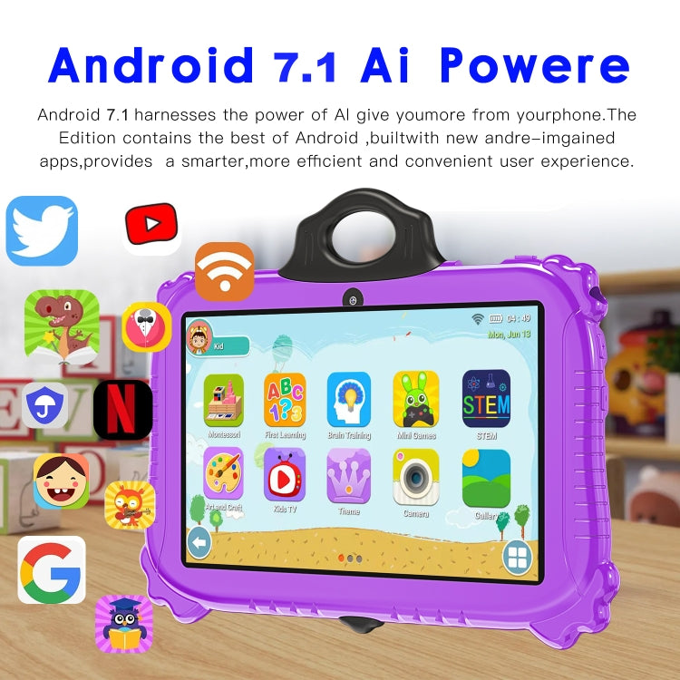 C79 Panda 7 inch WiFi Kids Tablet PC, 2GB+16GB, Android 7.1 MT6735 Octa Core CPU(Blue) -  by PMC Jewellery | Online Shopping South Africa | PMC Jewellery | Buy Now Pay Later Mobicred