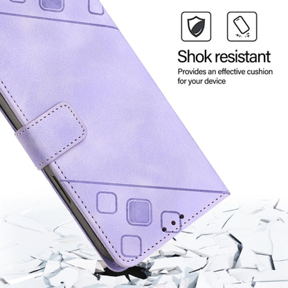 For Blackview A52 Skin Feel Embossed Leather Phone Case(Light Purple) - More Brand by PMC Jewellery | Online Shopping South Africa | PMC Jewellery | Buy Now Pay Later Mobicred