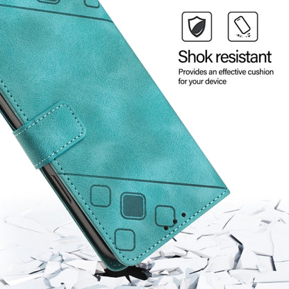 For Blackview Color 8 Skin Feel Embossed Leather Phone Case(Green) - More Brand by PMC Jewellery | Online Shopping South Africa | PMC Jewellery | Buy Now Pay Later Mobicred