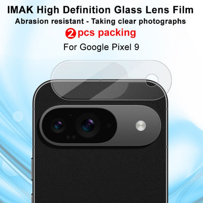For Google Pixel 9 2pcs/Set imak HD Glass Rear Camera Lens Film - Other by imak | Online Shopping South Africa | PMC Jewellery | Buy Now Pay Later Mobicred