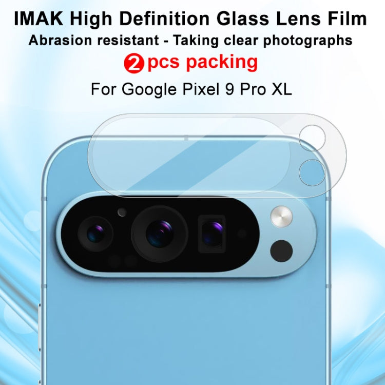 For Google Pixel 9 Pro XL 2pcs/Set imak HD Glass Rear Camera Lens Film - Other by imak | Online Shopping South Africa | PMC Jewellery | Buy Now Pay Later Mobicred