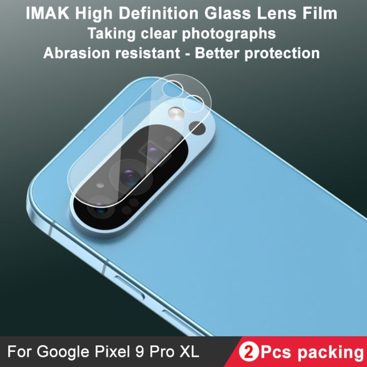 For Google Pixel 9 Pro XL 2pcs/Set imak HD Glass Rear Camera Lens Film - Other by imak | Online Shopping South Africa | PMC Jewellery | Buy Now Pay Later Mobicred