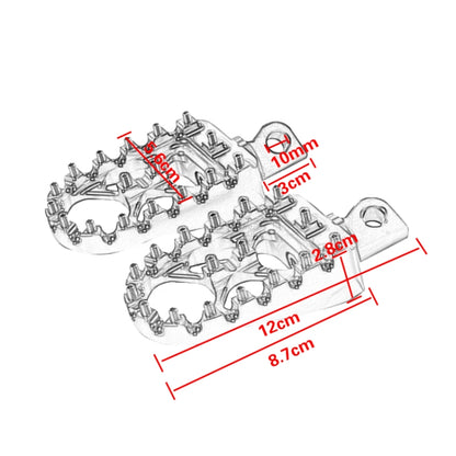 Motorcycle Modification Pedal Set Wide Fat Footpegs Foot Pegs for Harley (Red) - Others by PMC Jewellery | Online Shopping South Africa | PMC Jewellery | Buy Now Pay Later Mobicred