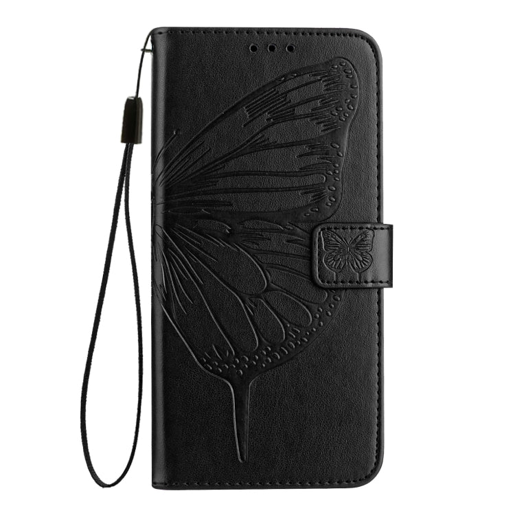 For Blackview A53 Embossed Butterfly Leather Phone Case(Black) - More Brand by PMC Jewellery | Online Shopping South Africa | PMC Jewellery | Buy Now Pay Later Mobicred