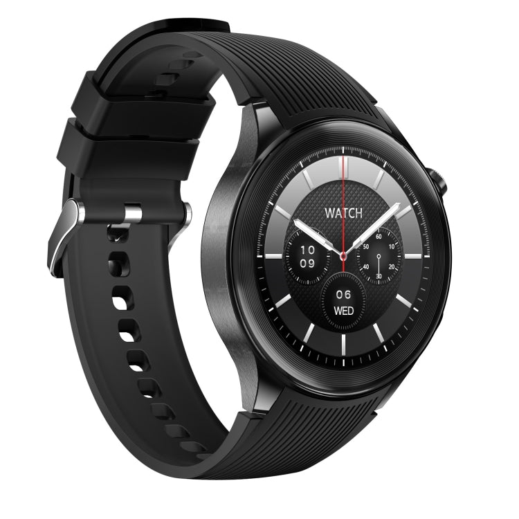 HD Watch X 1.43 inch IP68 BT5.3 Sport Smart Watch, Support Bluetooth Call / Sleep / Blood Oxygen / Heart Rate / Blood Pressure Health Monitor(Black Steel + Black Silicone Strap) - Smart Watches by PMC Jewellery | Online Shopping South Africa | PMC Jewellery | Buy Now Pay Later Mobicred